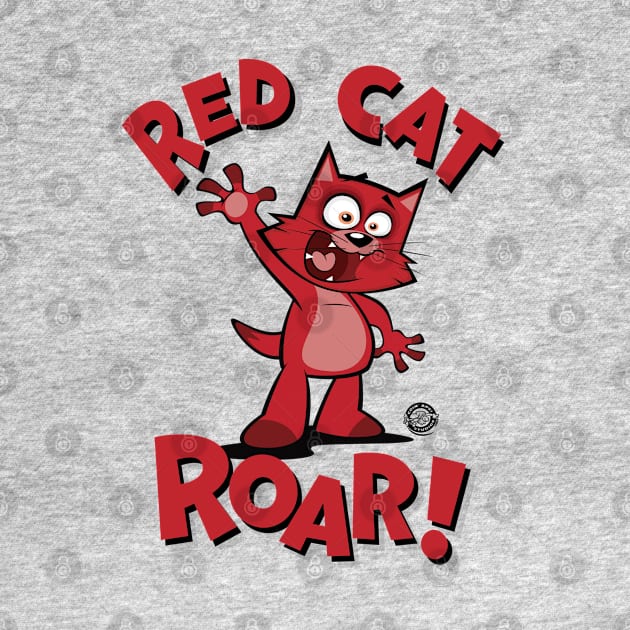 Red Cat Roar Waving by Goin Ape Studios